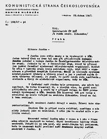 Dokument KSČ o „páté koloně“<br> v Junáku, 1947 | foto: archiv<br> Miroslava Kopta, NA, ABS