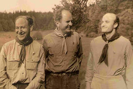 V době obnoveného Junáka 1968–1970; br.<br> Dolfi vlevo | foto: archiv Adolfa Sochera